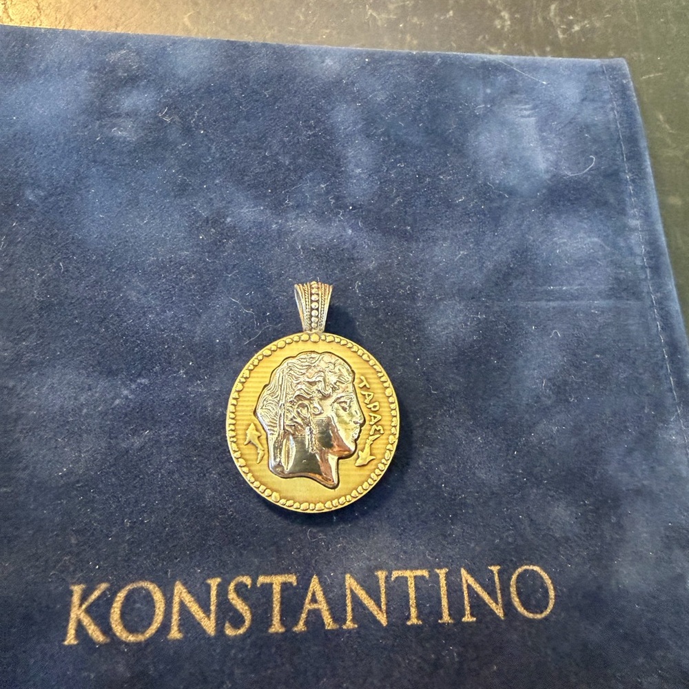 Konstantino Bronze & Sterling Pendant